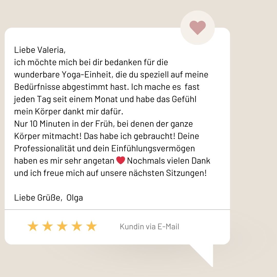 personal yoga personal training Erfahrungen